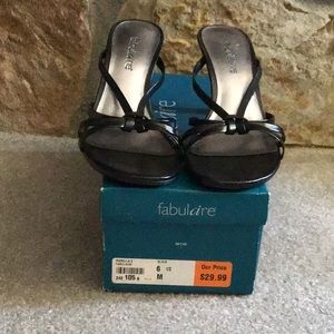 Fabulaire  Isabella2 flip flop heeled sandals size 6 1/2.